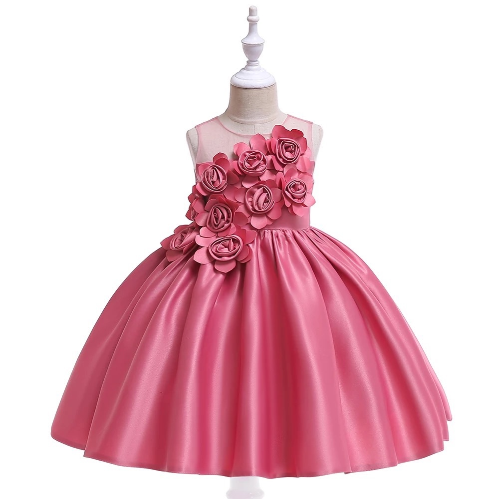 Luxury Embroidered Floral wedding birthday dress